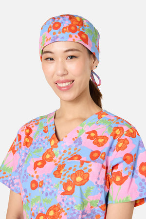 Scrubs With Love - Poppy Dotty Scrub Hat - multi