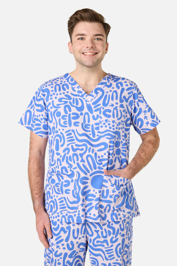 Scrubs With Love - Wuk-tjarra Scrub Set - blue