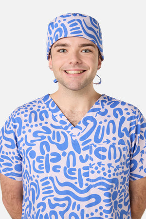 Scrubs With Love - Wuk-tjarra Scrub Hat - blue