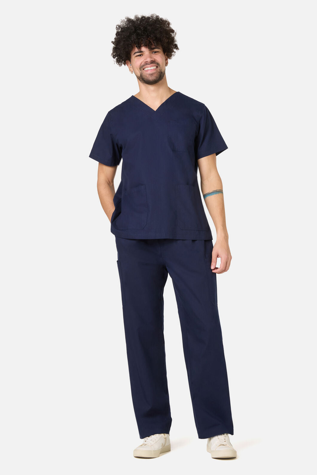 Scrubs With Love - 100% Cotton Navy Scrub Set - navy