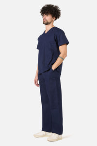 Scrubs With Love - 100% Cotton Navy Scrub Set - navy