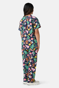 Scrubs With Love - Santa's Sweet Treats Scrub Set - blue