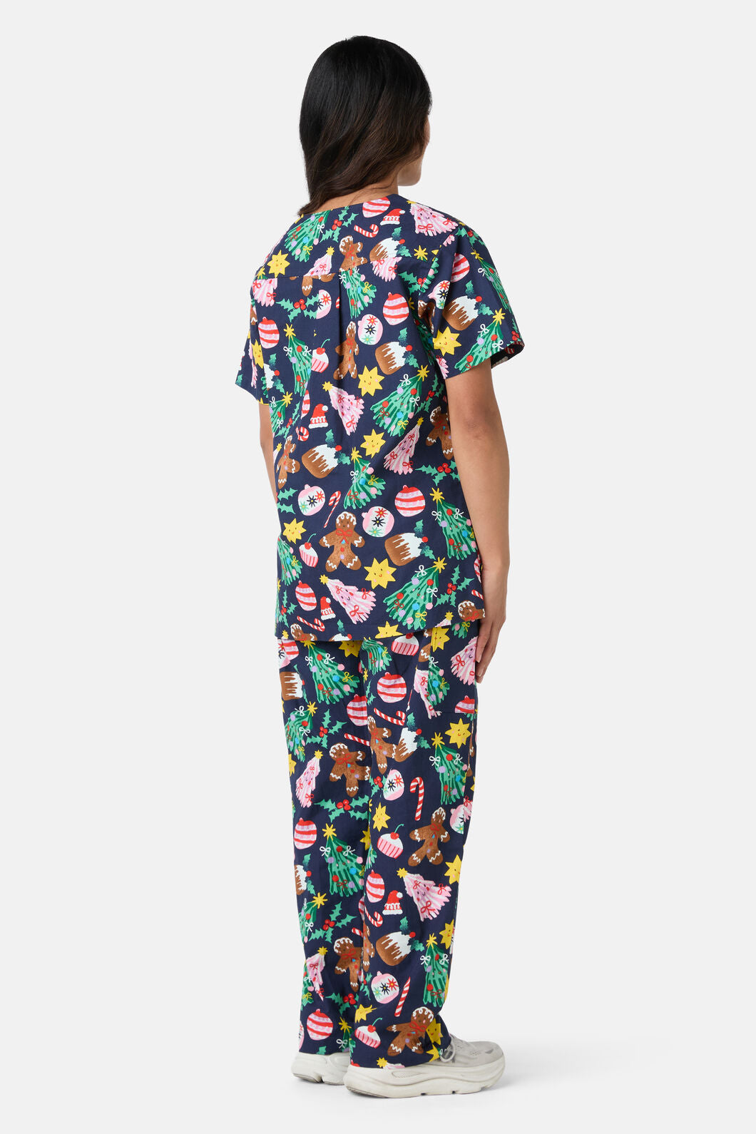 Scrubs With Love - Santa's Sweet Treats Scrub Set - blue