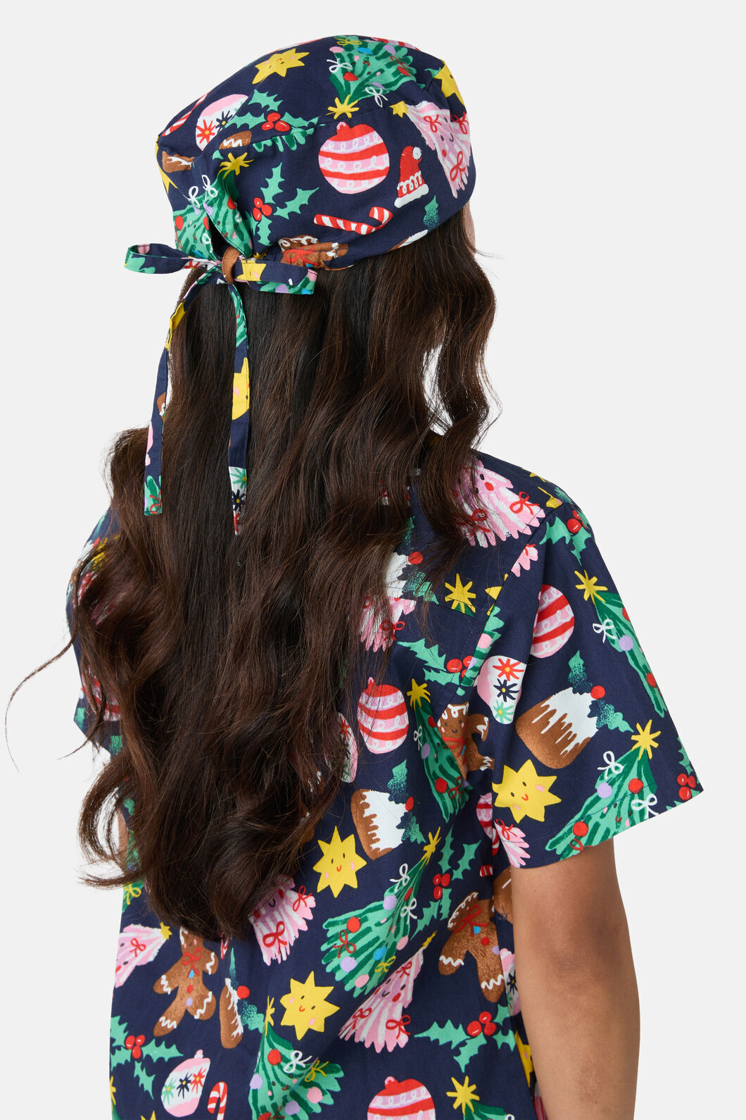 Scrubs With Love - Santa's Sweet Treats Scrub Hat - blue