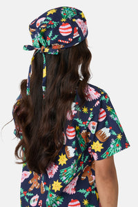 Scrubs With Love - Santa's Sweet Treats Scrub Hat - blue