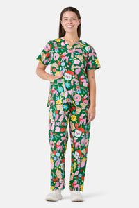 Scrubs With Love - Merry & Bright Scrub Set - green