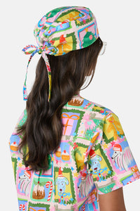 Scrubs With Love - Holiday Pups Scrub Hat - pink