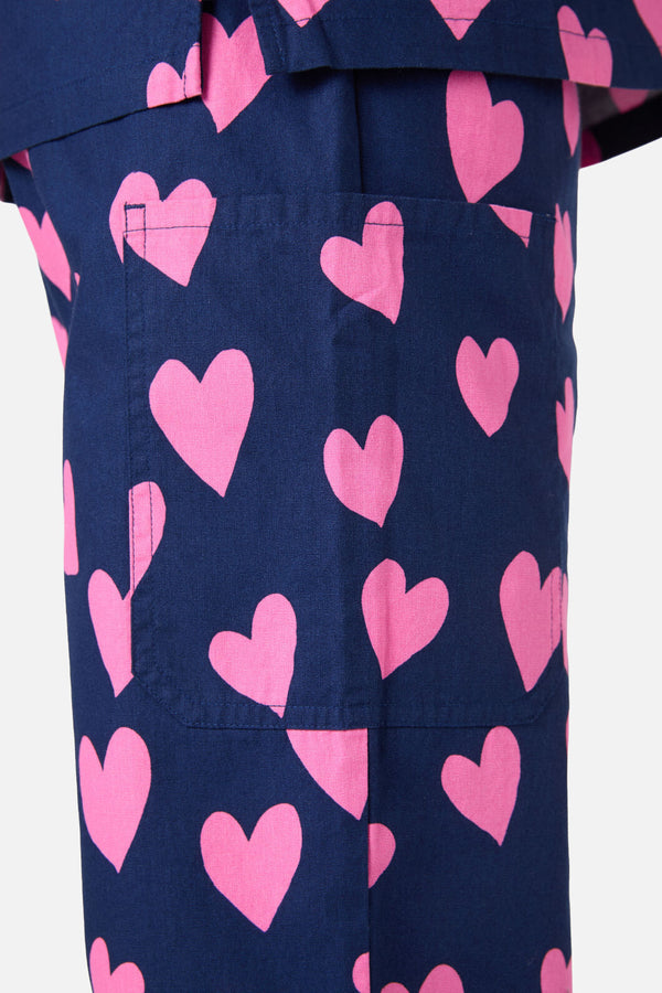 Scrubs With Love - Love Hearts Navy Scrub Set - navy