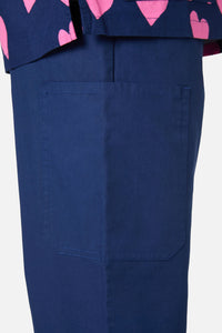 Scrubs With Love - Lovehearts Top & Pant Scrub Set - navy