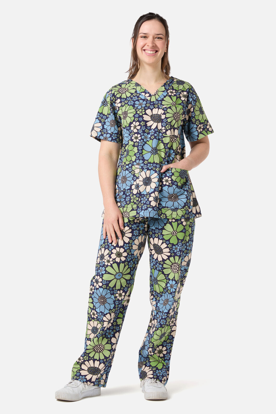 Scrubs With Love - Marigold Scrub Set - blue