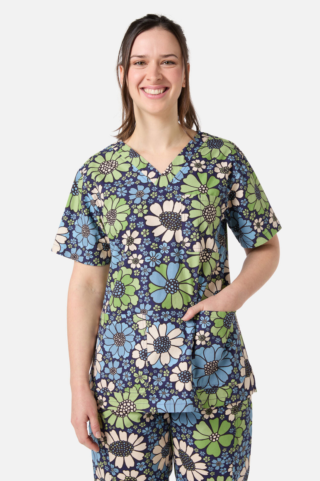 Scrubs With Love - Marigold Scrub Set - blue