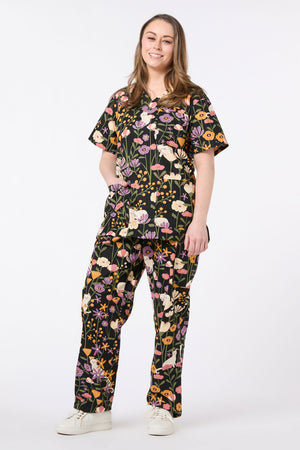 Scrubs With Love - Zoe Cat scrub set - black