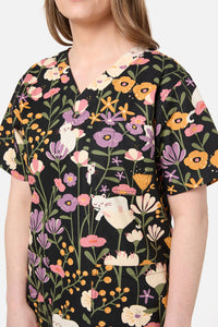 Scrubs With Love - Zoe Cat scrub set - black