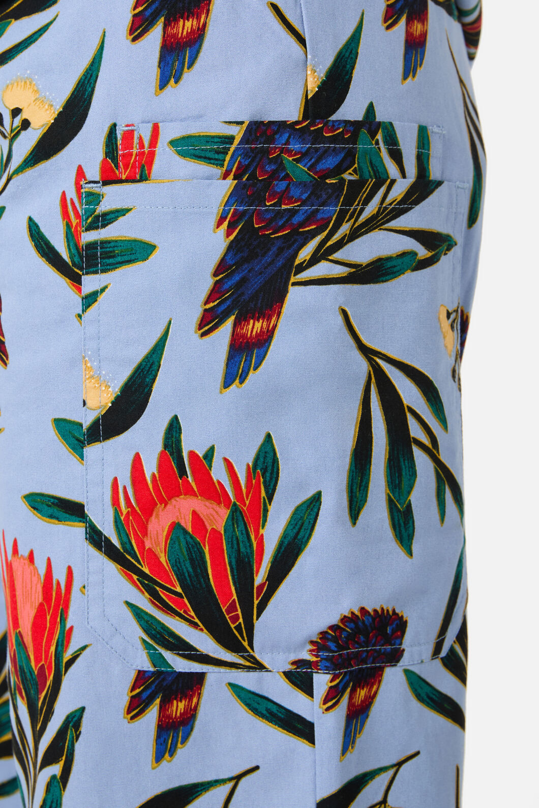 Scrubs With Love - Cockatoo & Protea scrub set - blue