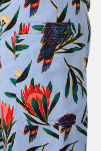 Scrubs With Love - Cockatoo & Protea scrub set - blue