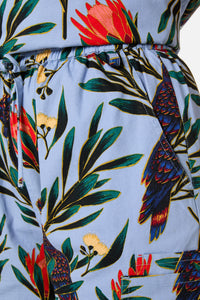 Scrubs With Love - Cockatoo & Protea scrub set - blue
