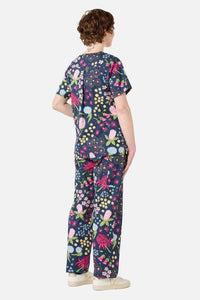 Scrubs With Love - Native Bouquet scrub set - navy