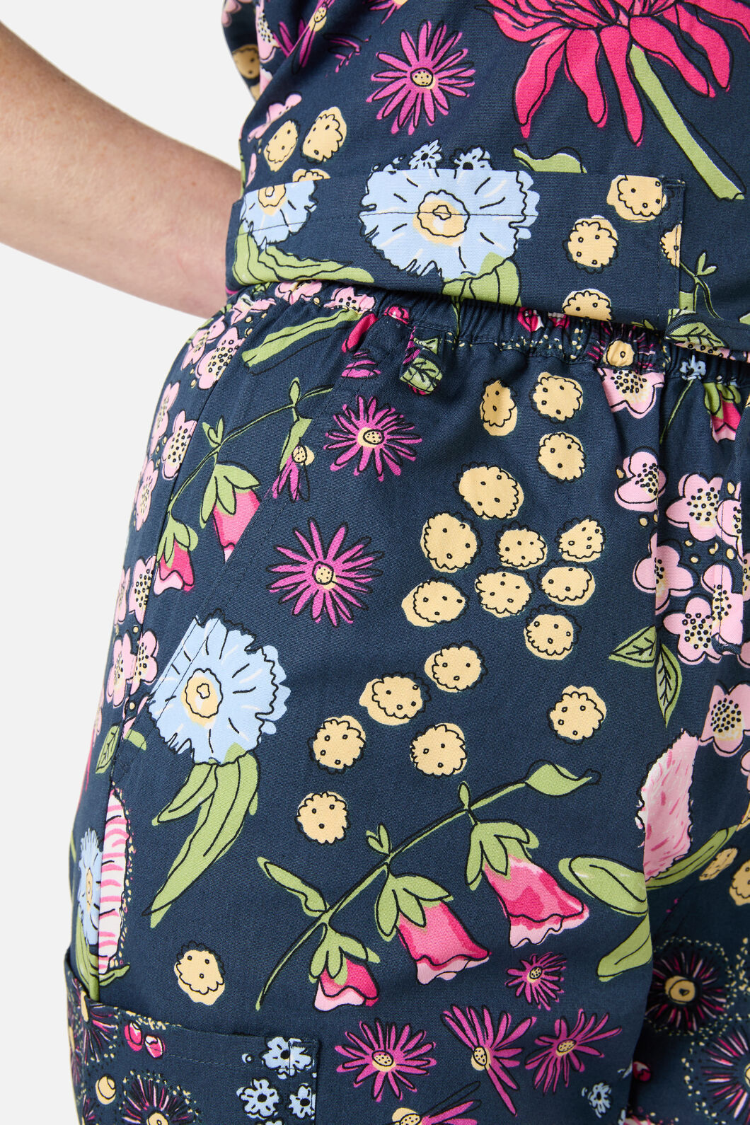 Scrubs With Love - Native Bouquet scrub set - navy