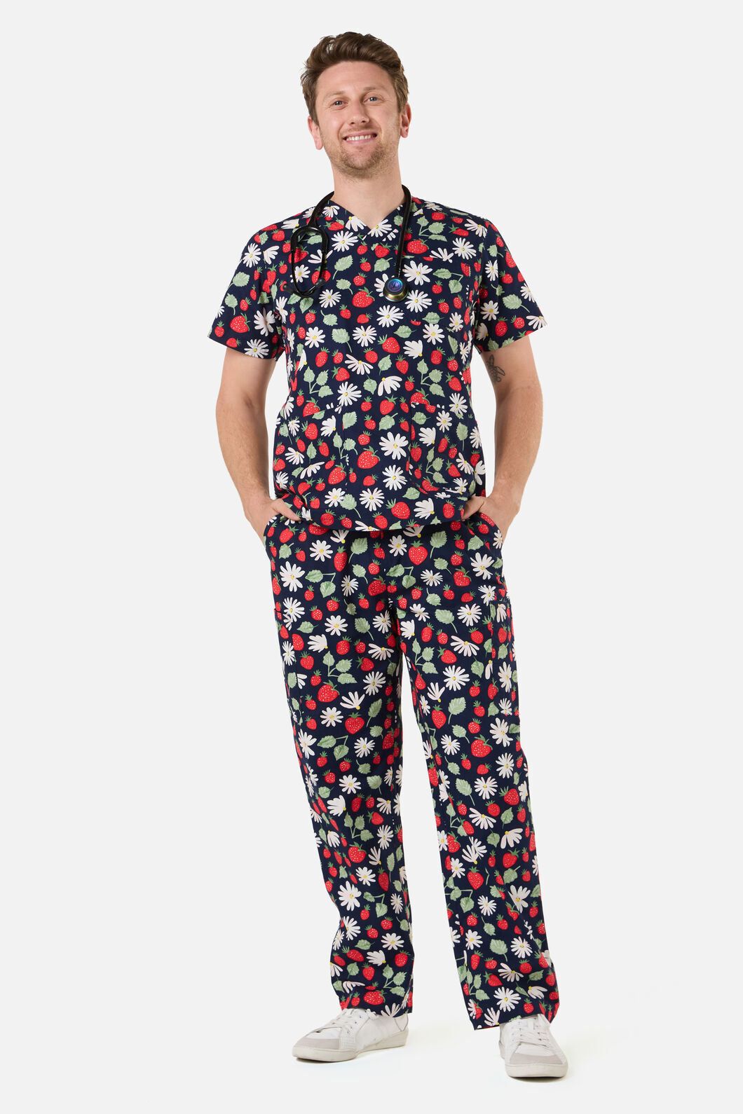 Scrubs With Love - LA FRAISE SCRUB SET - navy