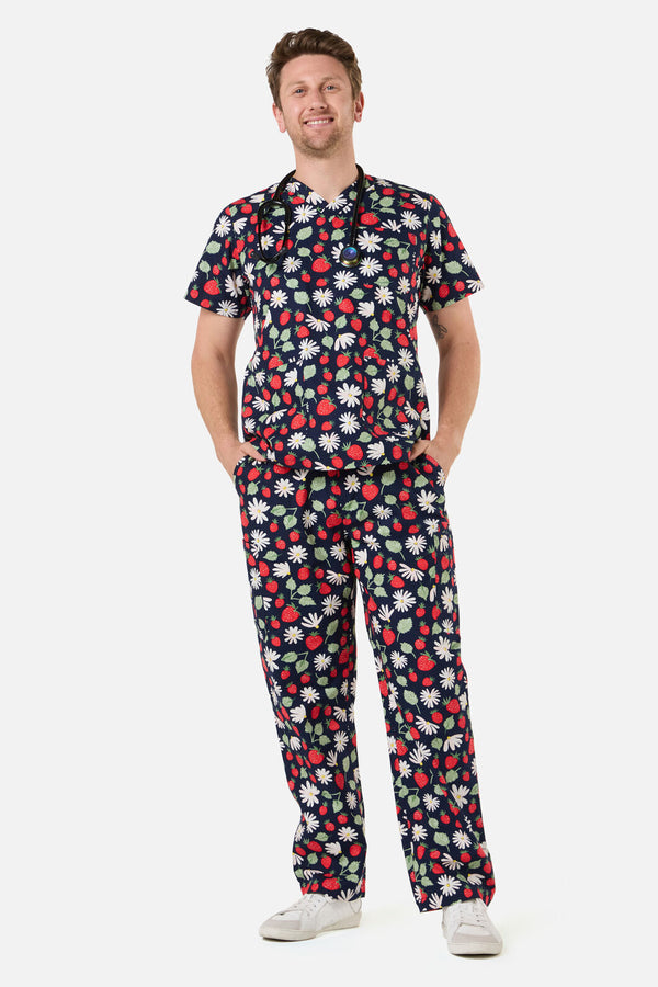 Scrubs With Love - LA FRAISE SCRUB SET - navy