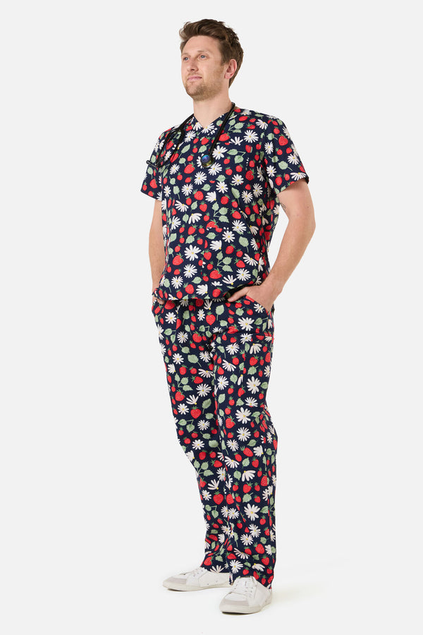 Scrubs With Love - LA FRAISE SCRUB SET - navy