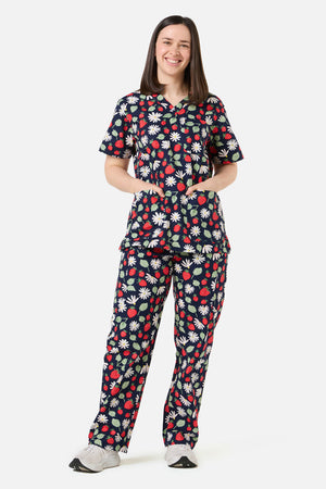 Scrubs With Love - La Fraise Scrub Set - navy