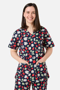 Scrubs With Love - LA FRAISE SCRUB SET - navy