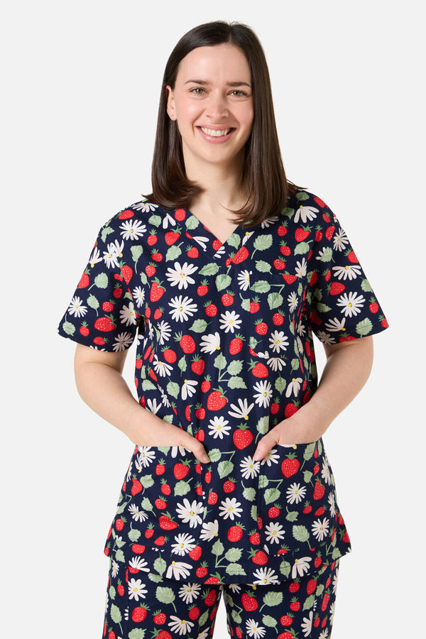 Scrubs With Love - LA FRAISE SCRUB SET - navy