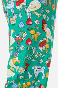 Scrubs With Love - Farm Animals Scrub Set - green