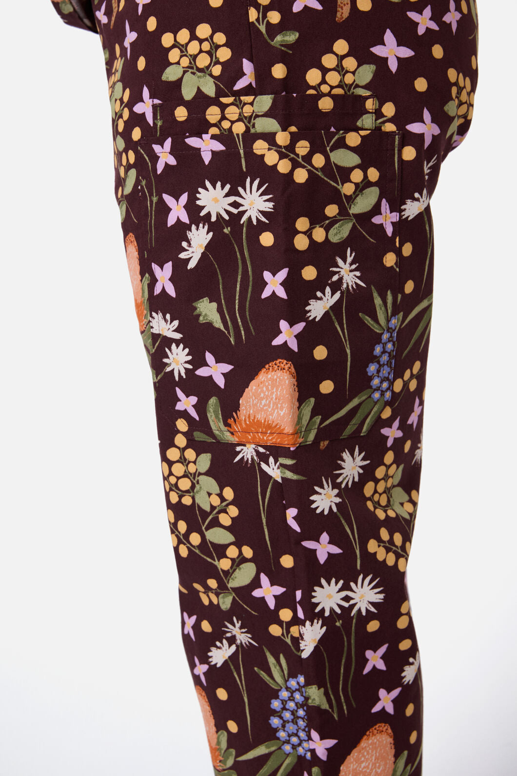 Scrubs With Love - Banksia Bouquet Scrub Set - chocolate