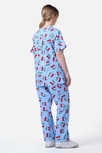 Scrubs With Love - CHERRY SCRUB SET - blue