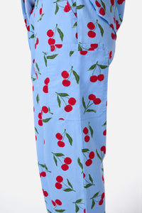 Scrubs With Love - CHERRY SCRUB SET - blue