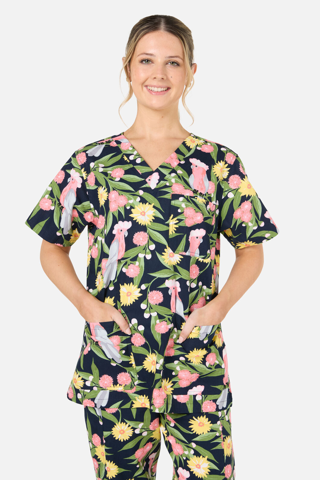 Scrubs With Love - Galah scrub set - navy