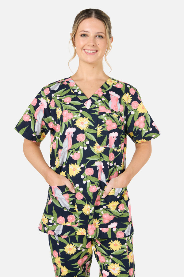 Scrubs With Love - Galah scrub set - navy