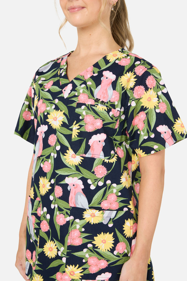 Scrubs With Love - Galah scrub set - navy