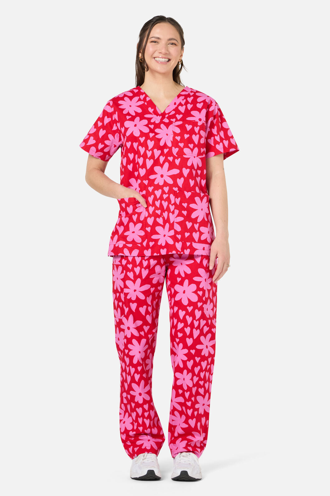 Scrubs With Love - Valentina Scrub Set - red