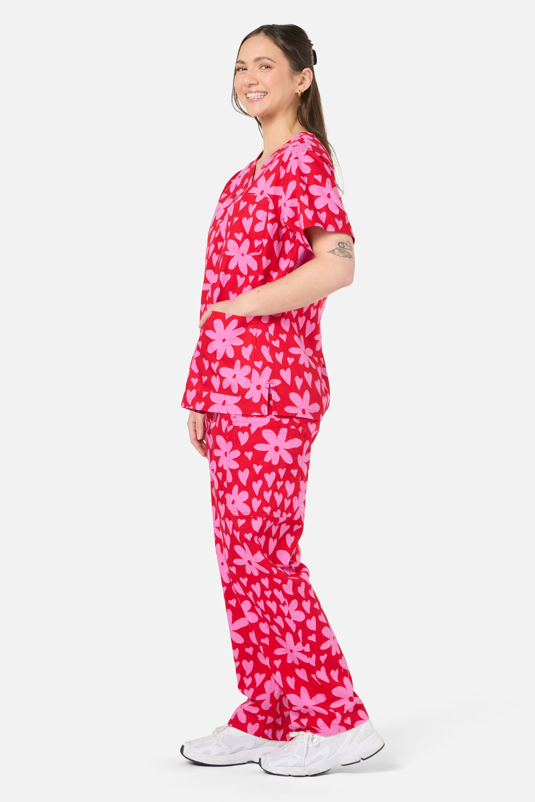 Scrubs With Love - Valentina Scrub Set - red