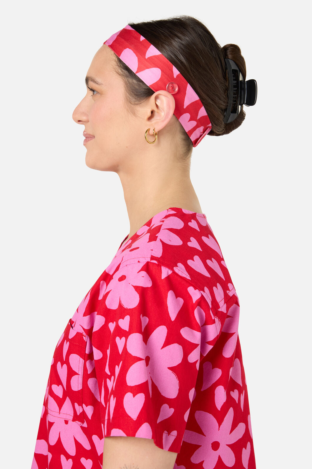 Scrubs With Love - Valentina Scrub Headband - red