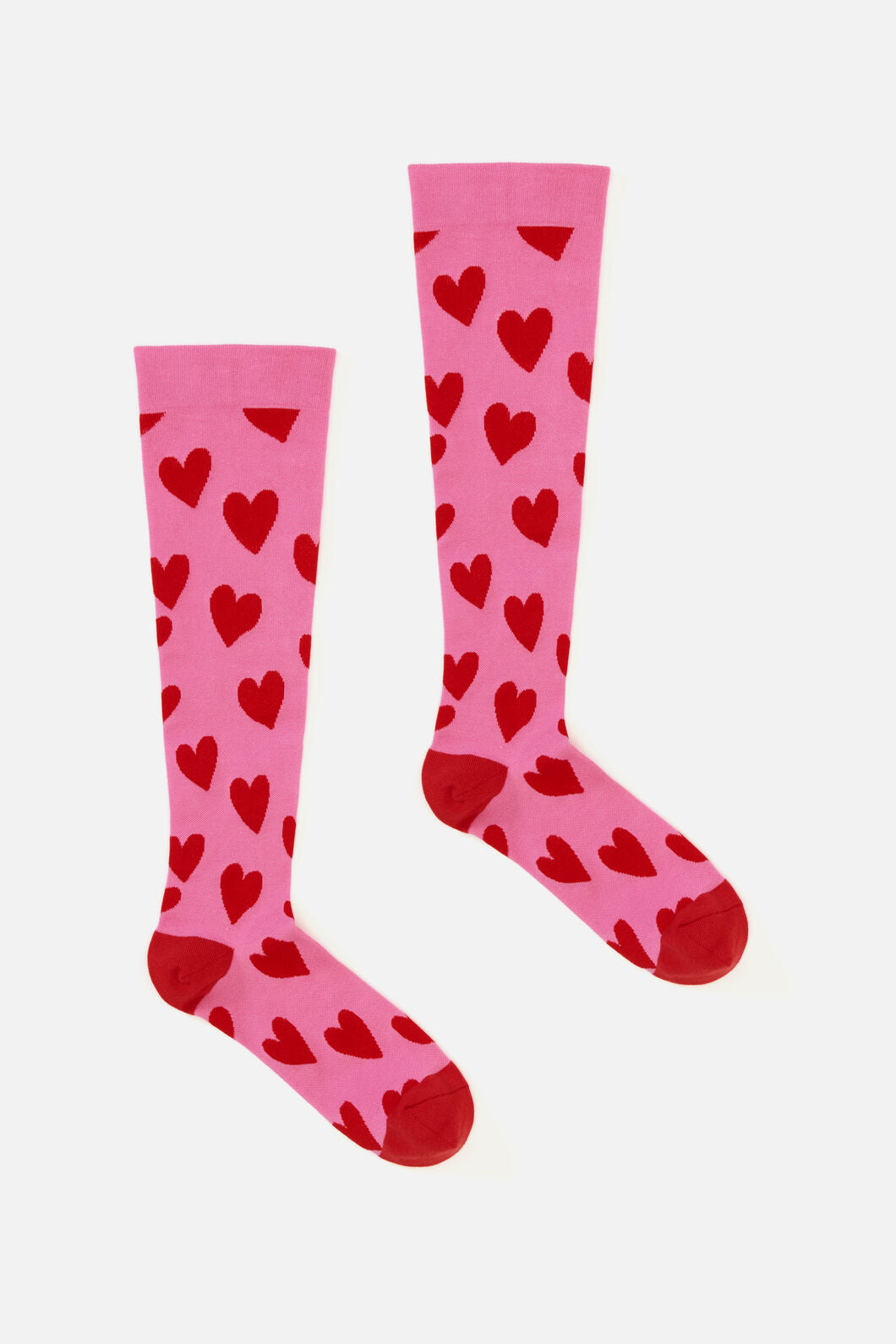 Scrubs With Love - Pink hearts Compression socks - pink