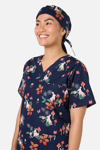 Scrubs With Love - Wonderland Scrub Hat - navy