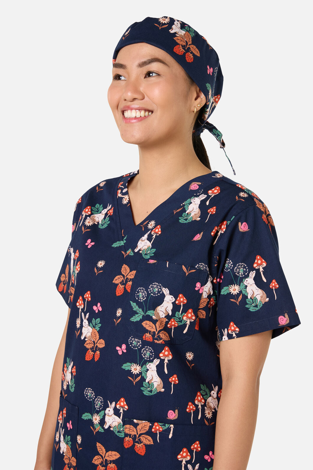 Scrubs With Love - Wonderland Scrub Hat - navy