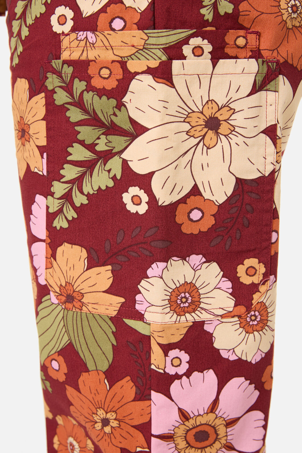 Scrubs With Love - Brandy Floral Scrub Set - rust