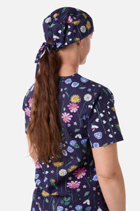 Scrubs With Love - Spring Garden Scrub Hat - indigo