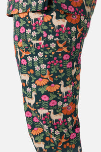 Scrubs With Love - Llama & Bird Scrub Set - green