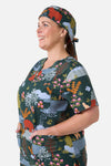 Scrubs With Love - Woodland Bear Scrub Hat - green