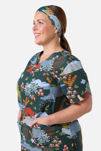 Scrubs With Love - Woodland Bear Scrub Headband - green