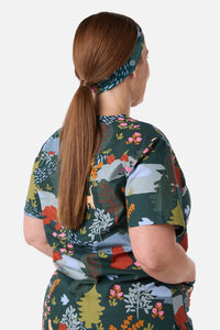 Scrubs With Love - Woodland Bear Scrub Headband - green