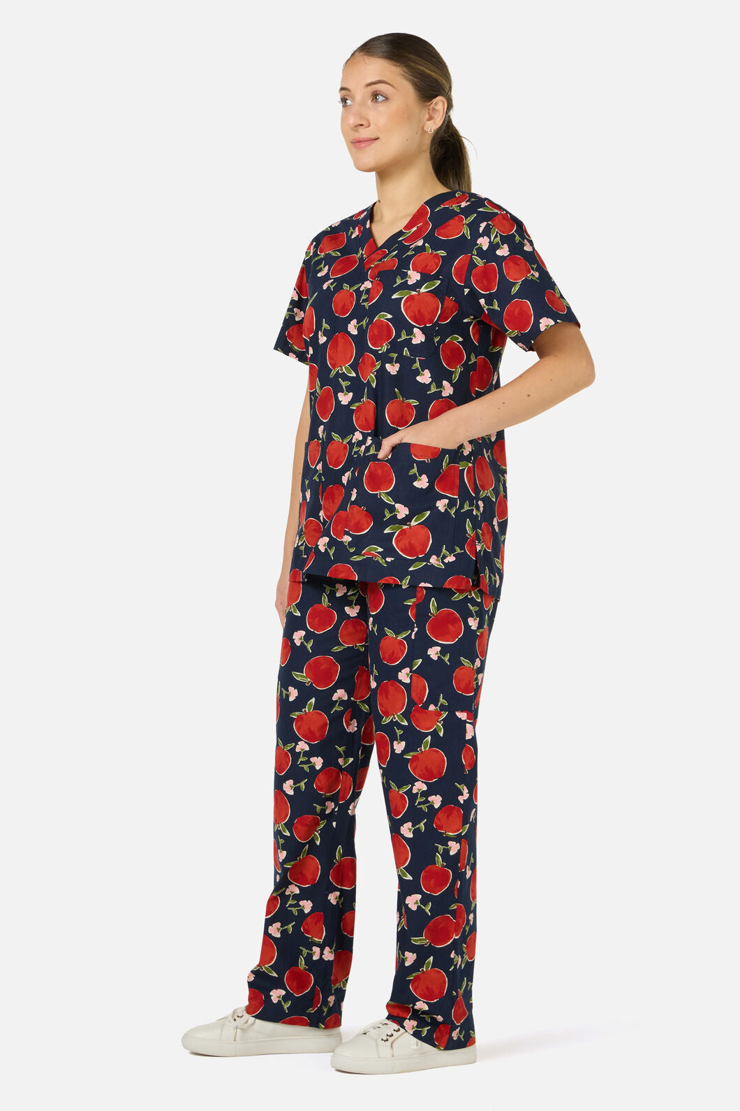 Scrubs With Love - Sweet Apple Scrub Set - navy