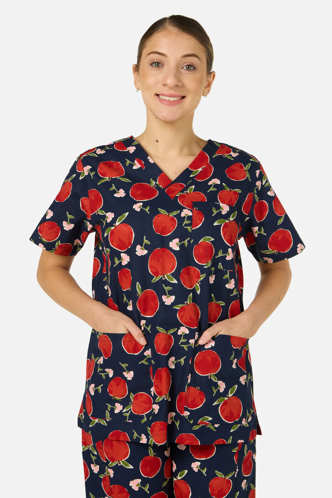 Scrubs With Love - Sweet Apple Scrub Set - navy