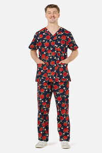 Scrubs With Love - Sweet Apple Scrub Set - navy